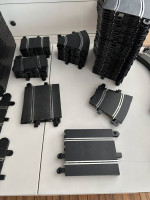 Huge lot of Scalextric track, controllers, power supplies