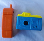 1991 McDonalds Happy Meal Toys Periscope Cell Phone and Kaleidoscope C