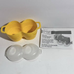 Progressive Prep Solutions MiracleWare microwave Poach Perfect two egg