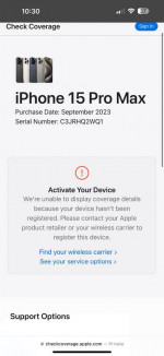iPhone 15 pro max 256gb unlocked never used