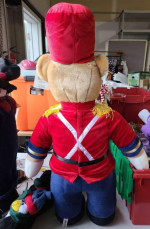 Aurora A&A Teddy Toy Soldier Bear Military Plush 24" tall approx | New with Tags