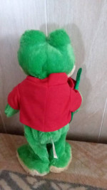 New Vintage Dan Dee Singing Plush Frog "Jump for My Love"