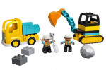 LEGO DUPLO Bulldozer (10930) and Truck Excavator Construction (10931)