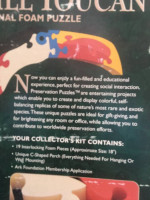 Preservation Puzzles Foam Bird Puzzle - Keel - Bill Toucan