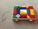 IKEA blocks with wagon