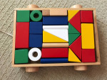 IKEA blocks with wagon