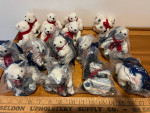 16 Mini 4” Coca Cola plush Polar Bears