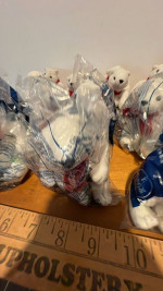 16 Mini 4” Coca Cola plush Polar Bears