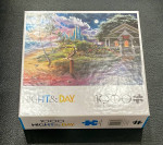 Buffalo Games Night & Day Beach Cabin 1000 Pc Jigsaw Puzzle 26.75x19.5
