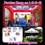 Kids Parties as Easy as 1-2-3-4!  Bounce House Jumpers