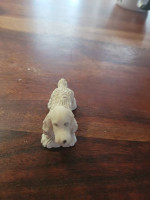 3 vintage doll house dogs