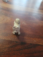 3 vintage doll house dogs