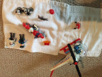 POLICE HELICOPTERS AND POLICE MOTORCYCLES (VINTAGE TOYS)