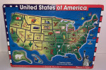 Melissa & Doug USA Map Wooden Sound Puzzle-Educational