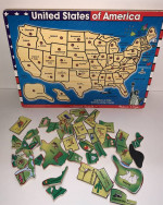 Melissa & Doug USA Map Wooden Sound Puzzle-Educational
