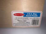 Melissa & Doug USA Map Wooden Sound Puzzle-Educational
