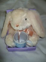 Soft Toy EasterBunny with Mug-New
