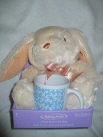 Soft Toy EasterBunny with Mug-New