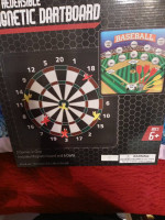 Magnetic dart and baseball board