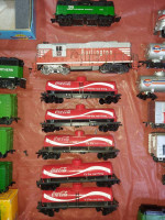 HO large 7 engine Burlington Northern trains