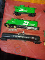 HO large 7 engine Burlington Northern trains