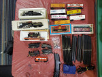 HO steam engine, cars, track and more