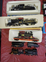 HO steam engine, cars, track and more