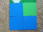 Ten (10) LEGO Square Base Plates 10" x 10"