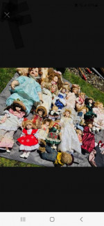 Porcelain doll collection