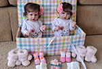 Twin 21" Reborn again Real Baby Dolls