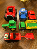 6 Kids Plastic Toy Cars/Trucks