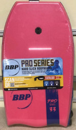 BBP PRO SERIES Hard Slick 33” Body Board with Wrist Leash