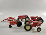 Vintage 5 Die Cast ERTL Toy Farm Equipment's: Tractors and Trailer