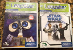 TWO ! Leapster Learning Games - Star Wars Jedi Math & Disney Wall-E