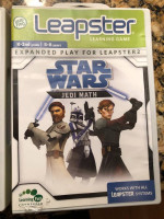TWO ! Leapster Learning Games - Star Wars Jedi Math & Disney Wall-E