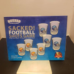 SACKED Football Shots Game Includes 8 Shot Glasses new selling for onl