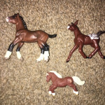 Lot of 3 Schleich Horses pony colt foal excellent