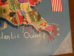 New - Colorful USA Map - 24" x 36"