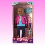 My Life As Survivor Doll Play Set, 9 Pcs. 18". Brown Eyes & Dark Skin