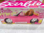 BARBIE GLAM CONVERTIBLE PINK CAR WITH SHINY WHEELS 2013