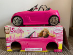 BARBIE GLAM CONVERTIBLE PINK CAR WITH SHINY WHEELS 2013