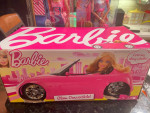 BARBIE GLAM CONVERTIBLE PINK CAR WITH SHINY WHEELS 2013