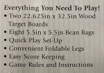 Bean Bag Toss - - -