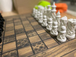 laser engraved chess board