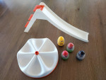Vintage Weebles Merry Go Round, Slide, Castle, and Kids