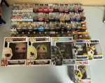 Various Funko pops and Funko keychain pops