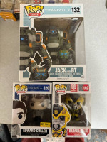 Various Funko pops and Funko keychain pops