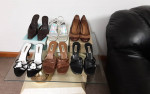 Used women leather shoes size 9