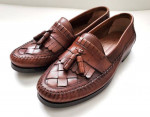 EARTH SHOE Men's Brown Leather Loafer Slip On Shoes Tassel Size 9