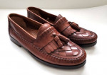 EARTH SHOE Men's Brown Leather Loafer Slip On Shoes Tassel Size 9